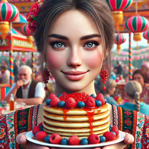 Портреты и шаржи на масленицу