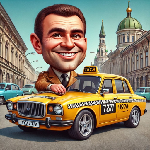 Шарж таксиста