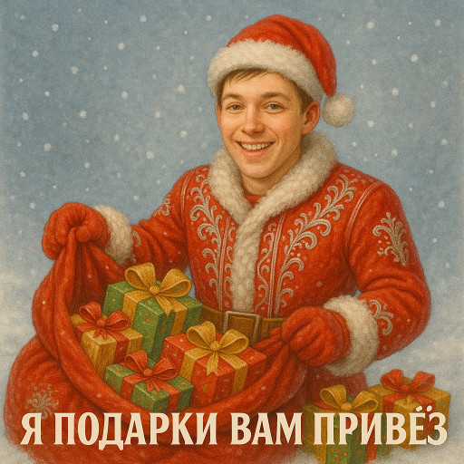 Создание новогоднего портрета по фото с помощью ИИ